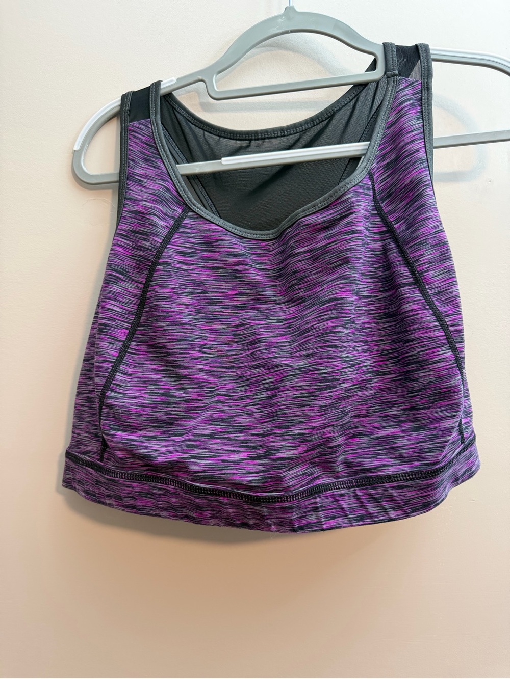 torrid Purple Space-Dye Racerback Sports Bra Tank